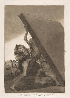 Plate 59 from 'Los Caprichos': And still they don't go! (Y aun no se van!), 1799. Creator: Francisco Goya.