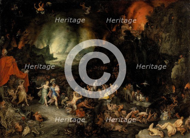 Aeneas in the Underworld. Artist: Brueghel, Jan, the Elder (1568-1625)