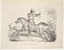Cossacks on Horseback Hunting Deer, 1821-36. Creator: Carle Vernet.