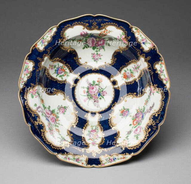 Basin, Worcester, c. 1770. Creator: Royal Worcester.