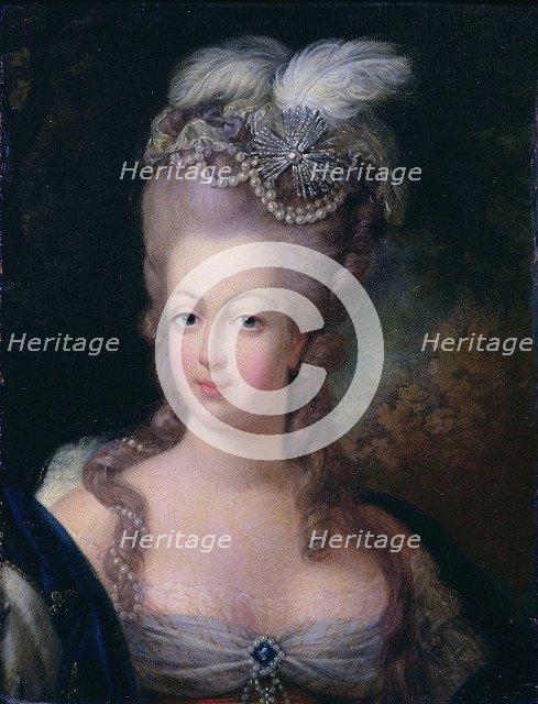 'Portrait of Queen Marie Antoinette of France', 1775. Artist: Jean-Baptiste André Gautier d'Agoty  