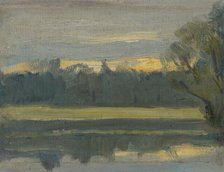 Landscape near Munich II, c1892. Creator: Jozef Hanula.