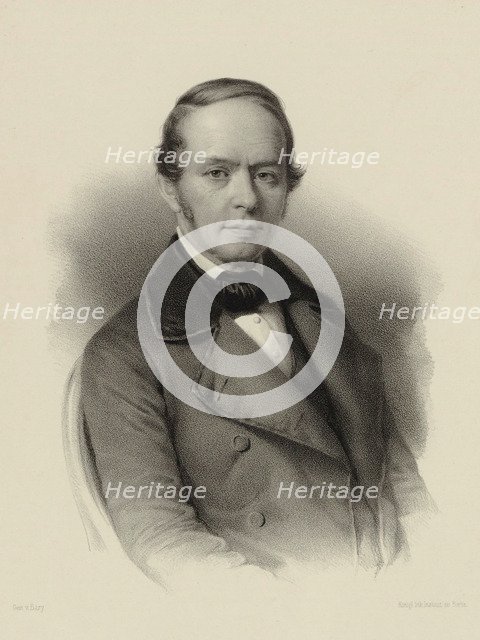 Portrait of the composer Moritz Hauptmann (1792-1868), 1840.