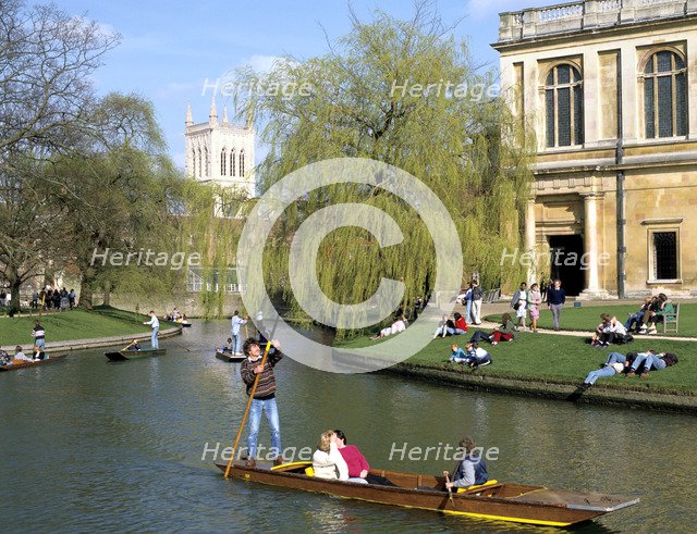 Punting, Cambridge, Cambridgeshire