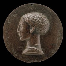 Leonello d'Este, 1407-1450, Marquess of Ferrara 1441 [obverse], c. 1441/1444. Creator: Pisanello.