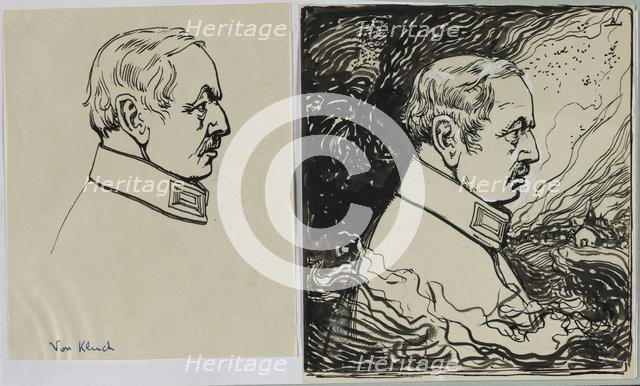 Von Kluck, 1914. Creator: Auguste Louis Lepère (French, 1849-1918).