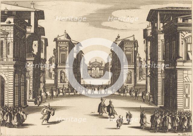 Solimano, Act III, 1620. Creator: Jacques Callot.