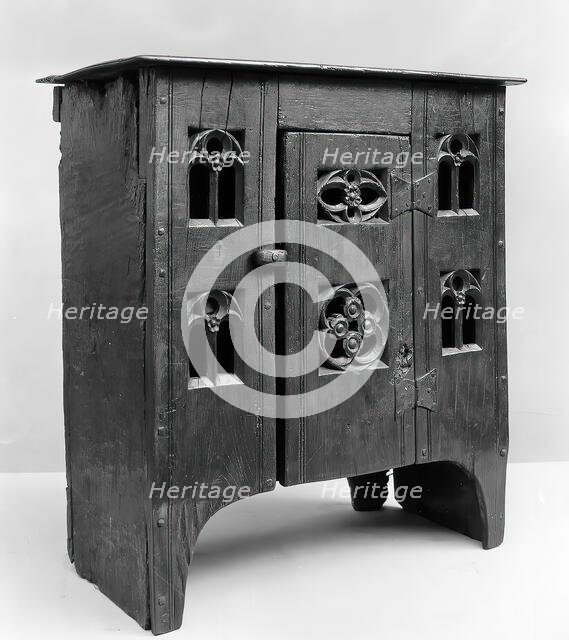 Cupboard, British, late 15th century. Creator: Unknown.