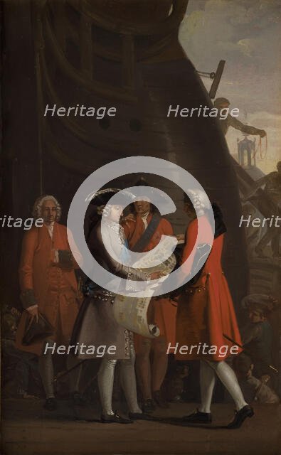 The Construction of Copenhagen´s Dock in the Reign of Christian VI, 1786-1787. Creator: Nicolai Abraham Abildgaard.