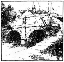 The old bridge at Kirkmichael, Perth and Kinross, Scotland, 1898.Artist: Aberbrothock