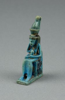 Amulet of Mut with Khonsu, Egypt, Third Intermediate Period-Late Period (about 1070-332 BCE). Creator: Unknown.