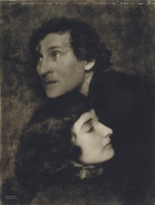 Marc and Bella Chagall, 1923. Creator: Erfurth, Hugo (1874-1948).