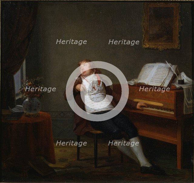 Portrait of the pianist and composer Johann Ladislaus Dussek (1760-1812), 1795.