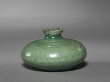 Oil Bottle with Scroll Design, 1100s-1200s. Creator: Unknown.