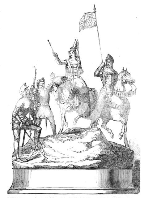 The Doncaster Race Plate, 1854 - Queen Philippa before the Battle of Neville's Cross, 1854. Creator: Unknown.