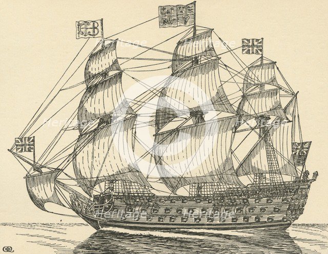 'The Royal George', (1931). Artist: Charles Henry Bourne Quennell.