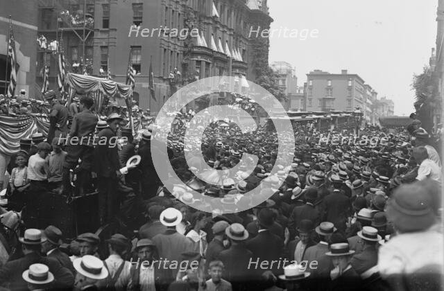 Breaking ground. for New Subway, between c1910 and c1915. Creator: Bain News Service.