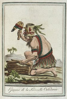 Costumes de Différents Pays, 'Homme de la Nouvelle Calédonie', c1797. Creator: Jacques Grasset de Saint-Sauveur.
