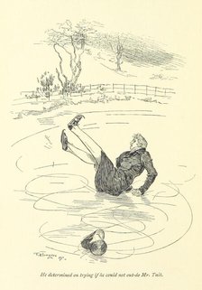 He determined on trying if he could not out-do Mr. Tait, 1896.  Creator: Frederick Henry Townsend.