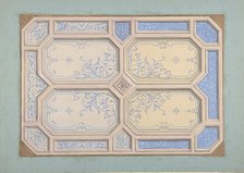 Design for Ceiling, Hôtel Hope, 1867. Creators: Jules-Edmond-Charles Lachaise, Eugène-Pierre Gourdet.