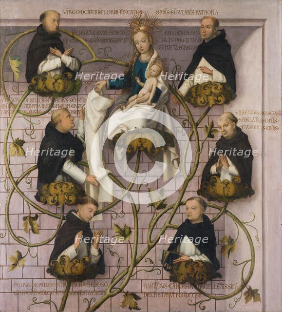 Lineage of the Dominican Order, 1501. Creators: Hans Holbein the Elder, Jesus Christ.
