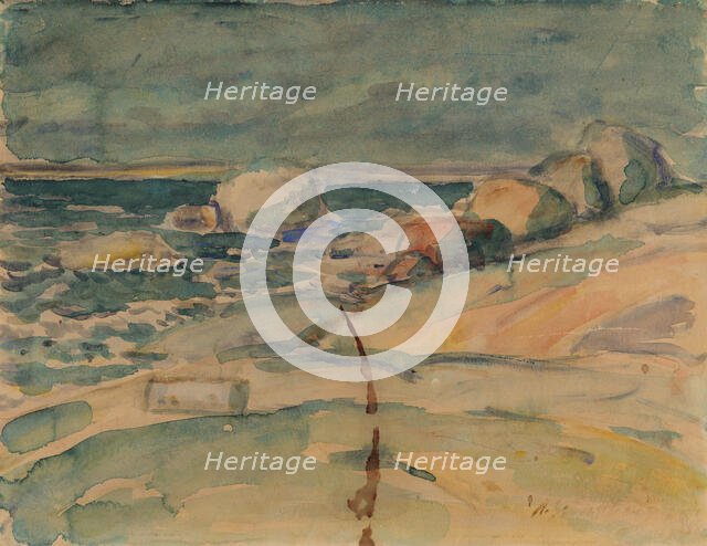 Seascape, late 19th-early 20th century. Creator: Armid Sandberg.