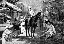 Sketches in Formosa: halt on the road, 1890. Creator: Unknown.