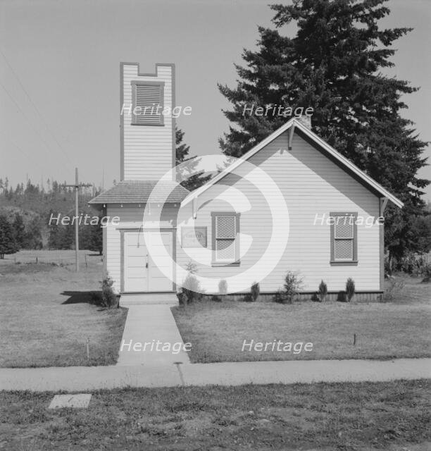 Seven Day Adventist Church, Tenino, Thurston County, Western Washington, 1939. Creator: Dorothea Lange.