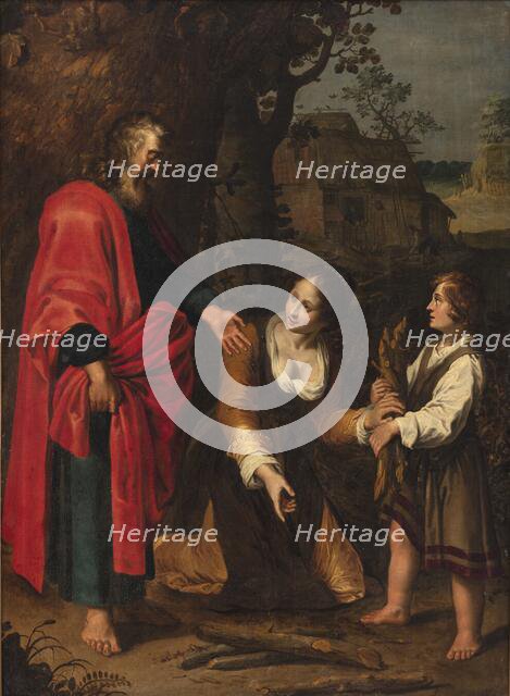 The Prophet Elisha and the Shunamite Woman, 1602-1658. Creator: Adriaen van Nieulandt.