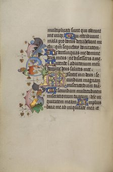 Decorated Initial M; Book of Hours, about 1450-1455. Creator: Unknown.