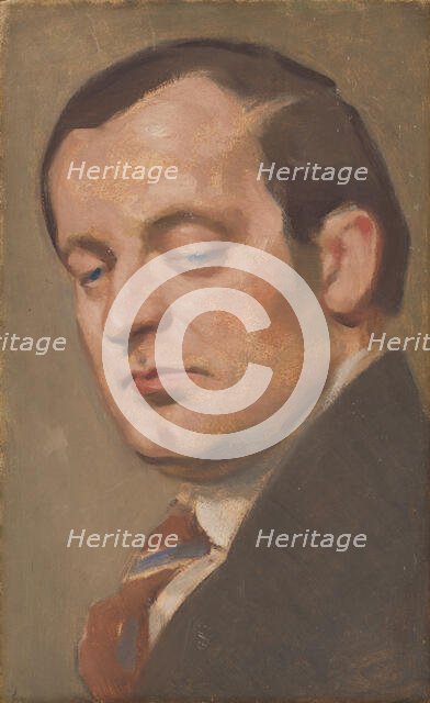 Portrait of a Man with Tie, 1923-1926. Creator: Milan Thomka Mitrovsky.