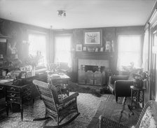 Calloway residence, interior, chair in center, Mamaroneck, N.Y., between 1900 and 1915. Creator: William H. Jackson.