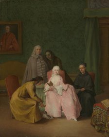 The Visit, 1746. Creator: Pietro Longhi.