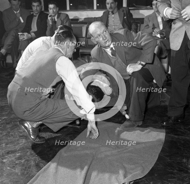 First aid competition, Mexborough, South Yorkshire, 1961. Artist: Michael Walters