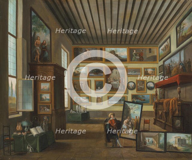 A collector's cabinet. Creator: Bison, Giuseppe Bernardino (1762-1844).