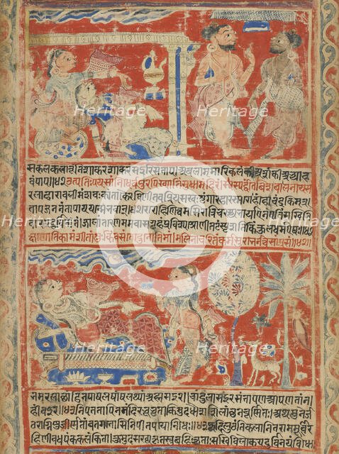 Vasanta Vilasa (a poem on Spring) (detail), 1451. Creator: Unknown.