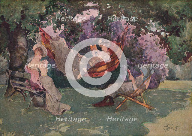 In The Garden, 1902. (1903). Artist: William Bruce Ellis Ranken