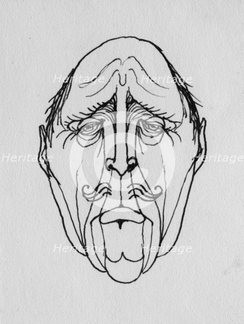 Grotesque face, 1952. Creator: Shirley Markham.