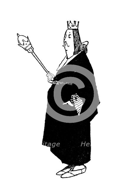 I Say Nothing for the Present, Remarked the King, c1930. Artist: W Heath Robinson.