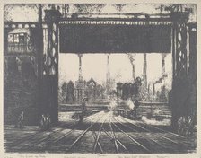 The Iron Gate, Charleroi, 1911. Creator: Joseph Pennell.