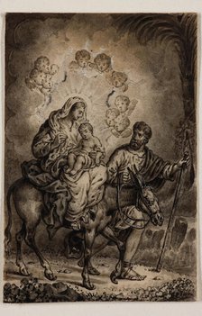 Flight into Egypt, early 19th century. Creator: Alexandre Joseph Desenne.
