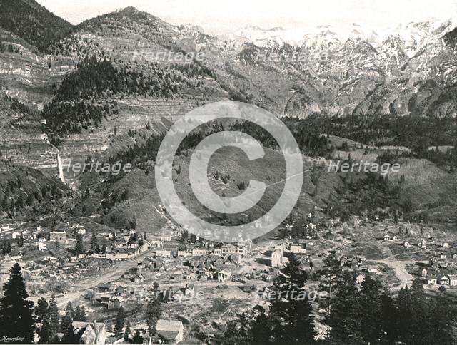 General view of Ouray and the Rockies, USA, 1895.  Creator: Unknown.