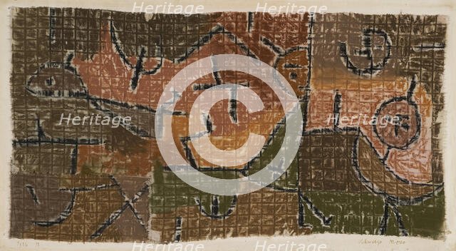 Schwarze Messe (Black Mass), 1936. Creator: Klee, Paul (1879-1940).