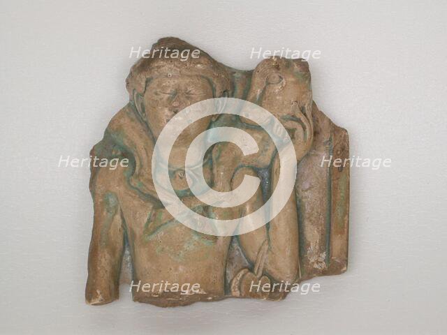 Relief Depicting a Calf-Bearer, Egypt, Ptolemaic Period (304-30 BCE). Creator: Unknown.