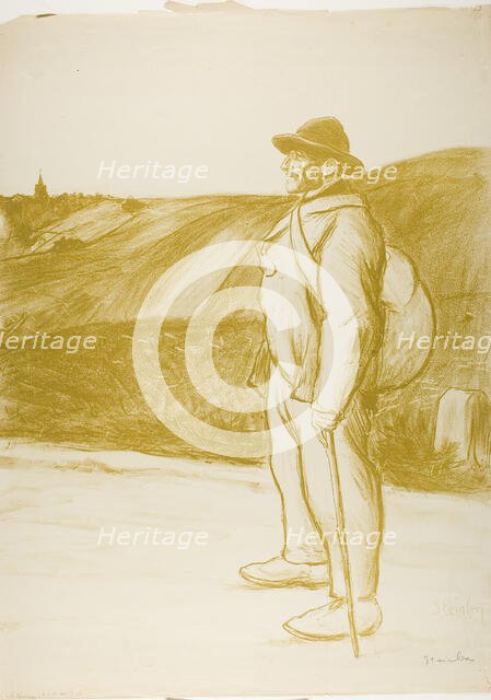 The Tramp, 1897. Creator: Theophile Alexandre Steinlen.