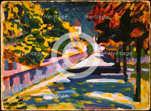 Autumn in Bavaria, 1908. Creator: Kandinsky; Wassily Vasilyevich (1866-1944).