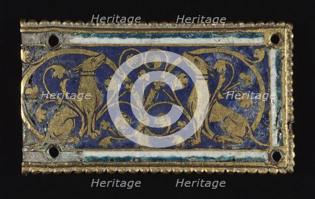 Plaque, probably from a Reliquary Shrine, c. 1200-1250. Creator: Unknown.