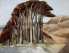 Wood on the Downs, 1929. Creator: Paul Nash.