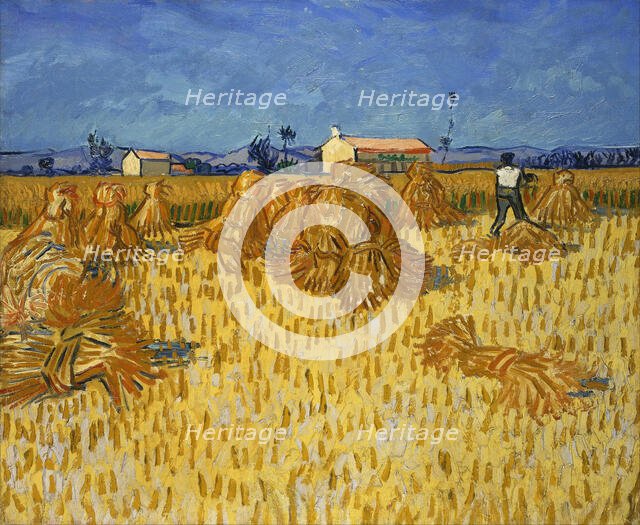 Harvest in Provence, 1888. Creator: Gogh, Vincent, van (1853-1890).