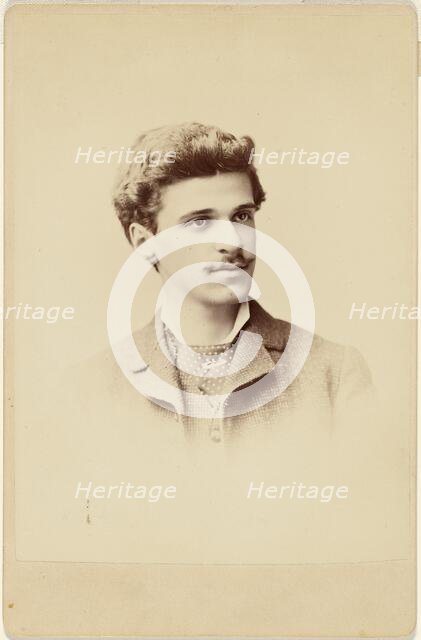 Portrait of Alfred Stieglitz, 1880s. Creator: Edward C Dana.